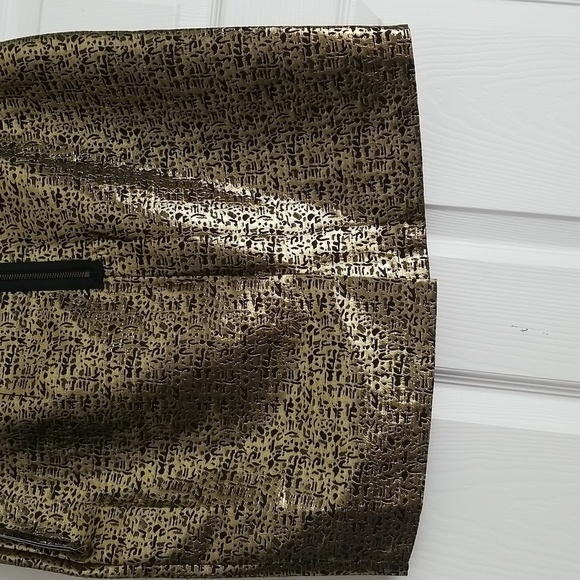 NWT Alyx Gold Mini Skirt - Picture 5 of 12